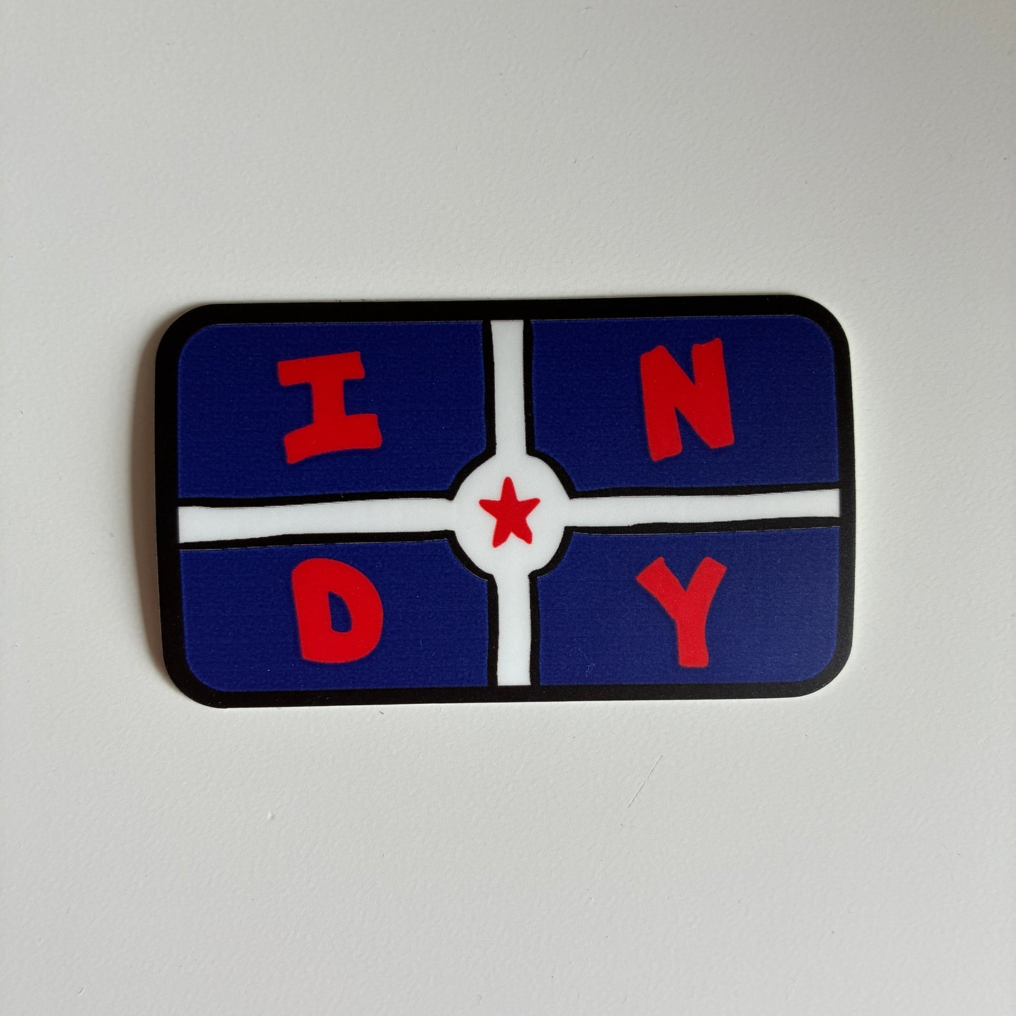 INDY Flag Vinyl Sticker