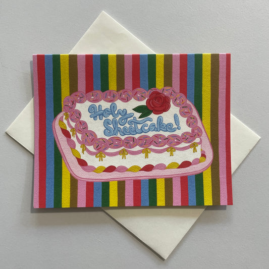 Holy Sheetcake Birthday Greeting Card