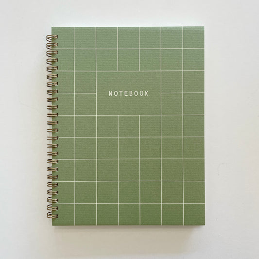 Grid Journal Lined Notebook