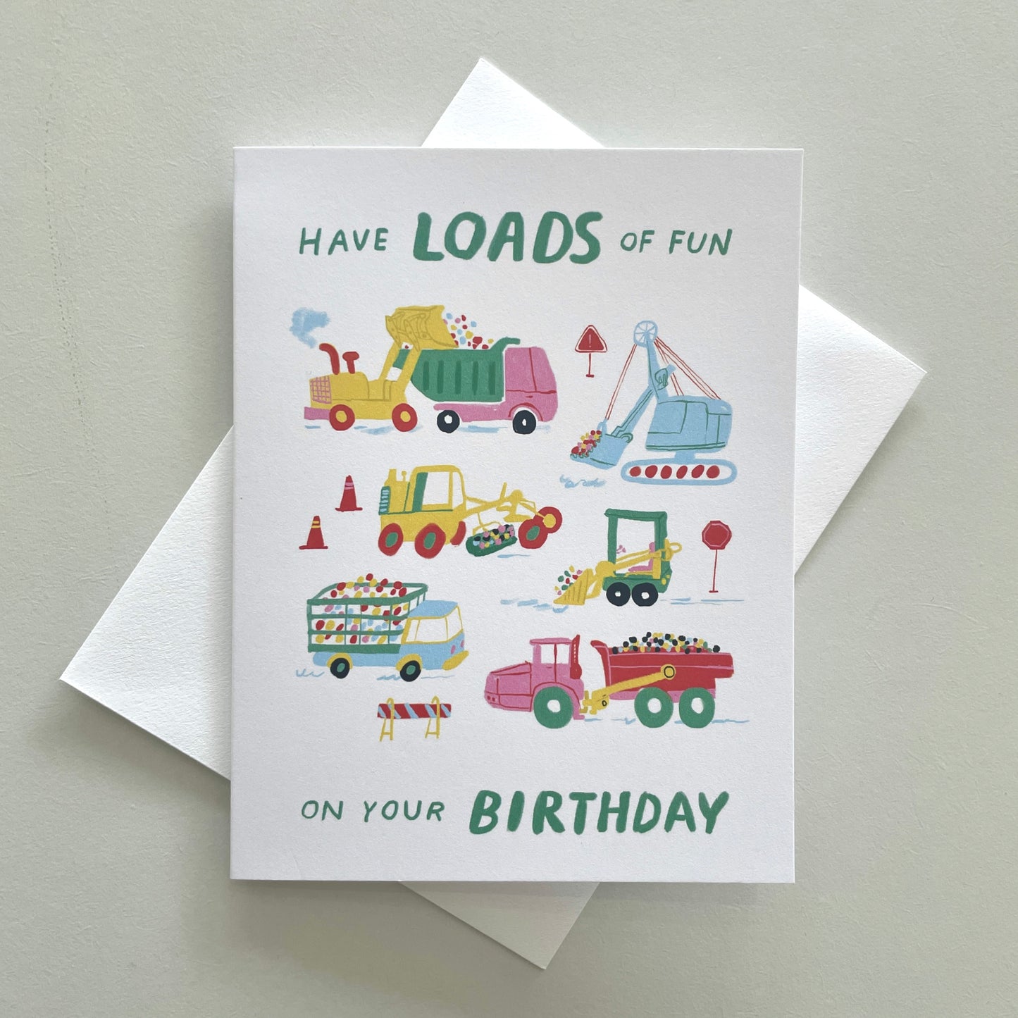 Truck Loads of Fun Birthday Card