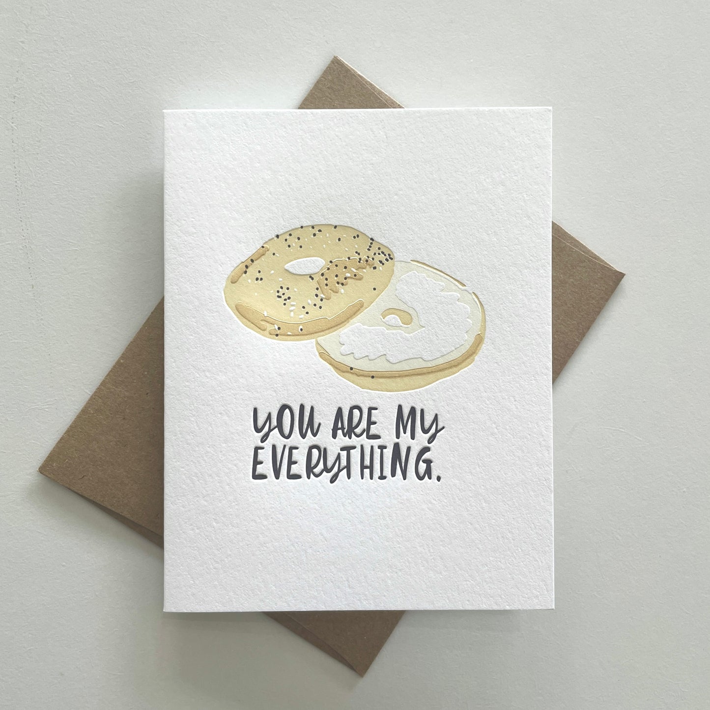 You Are My Everything Letterpress Card