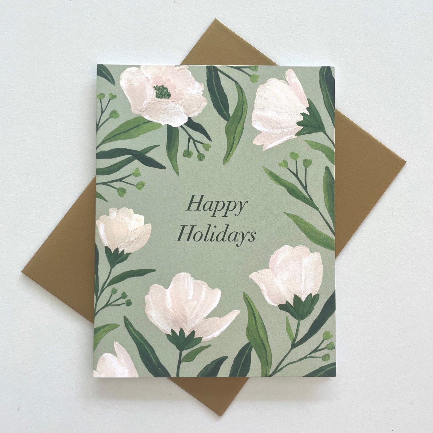 Holiday Floral Greeting Card