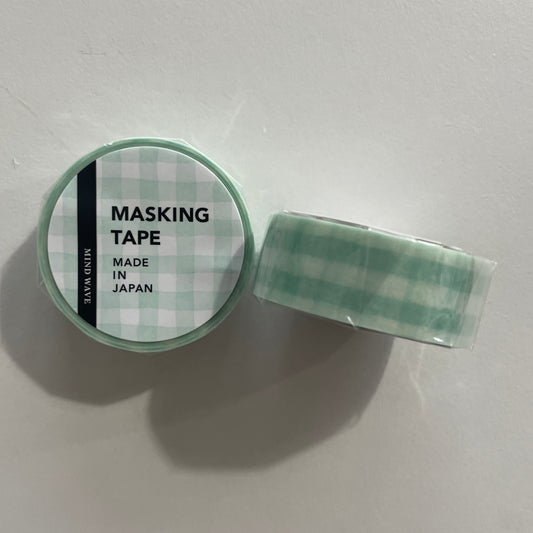 Aqua Plaid Washi Tape