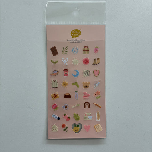 Loot Drop PET sticker sheet