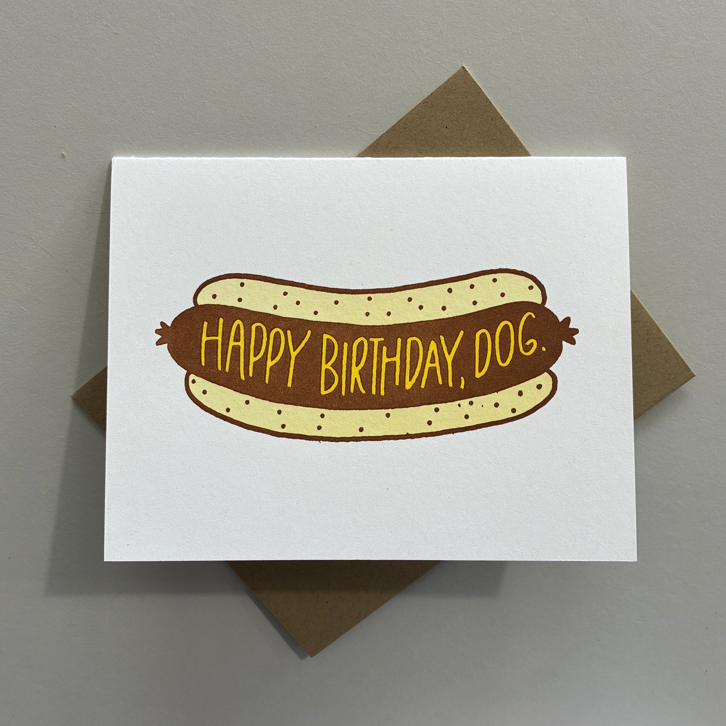 Hot Dog Happy Birthday Card