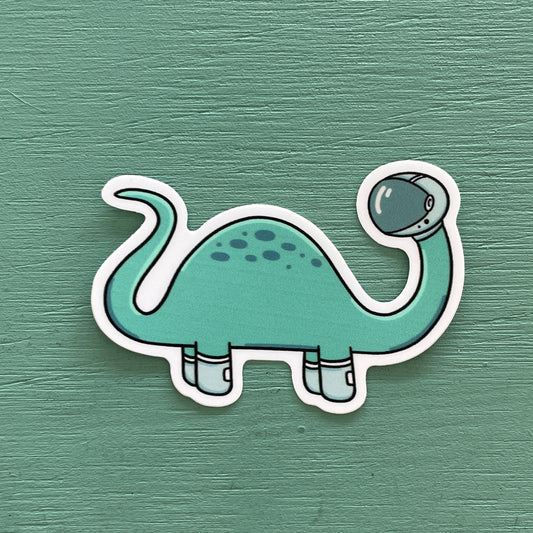 Astronaut Dinosaur Vinyl Sticker