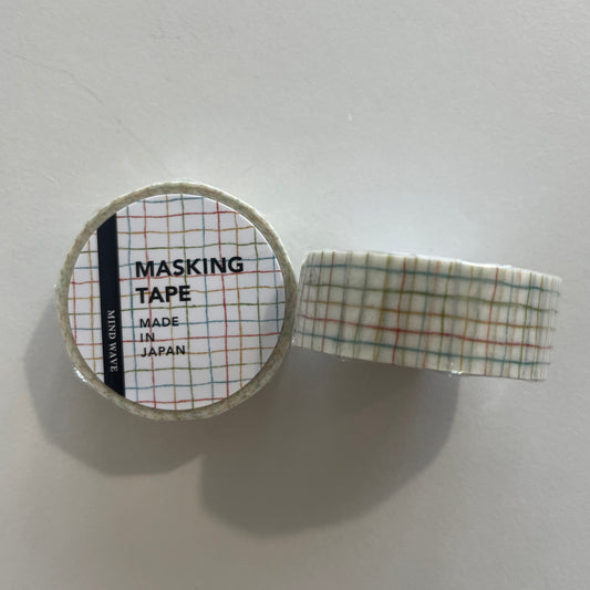 Rainbow Grid Washi Tape