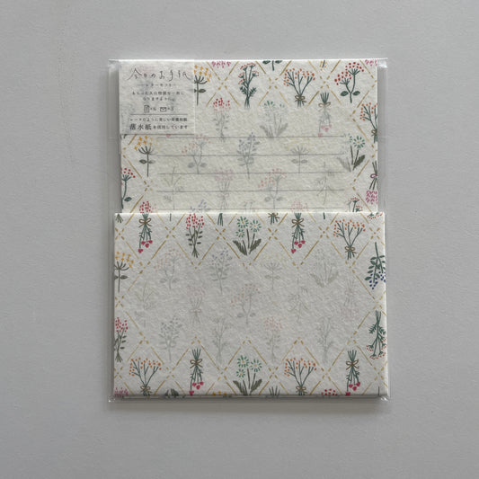 Dried Flowers Letter Set