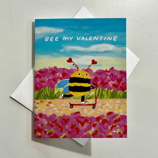 Bee My Valentine Greeting Card