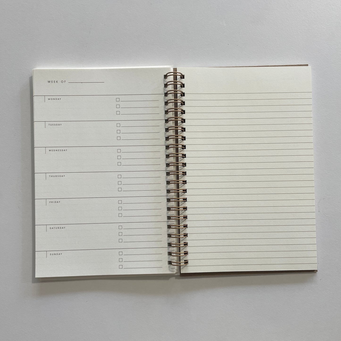 Ruler Grid Weekly Planner | Cream