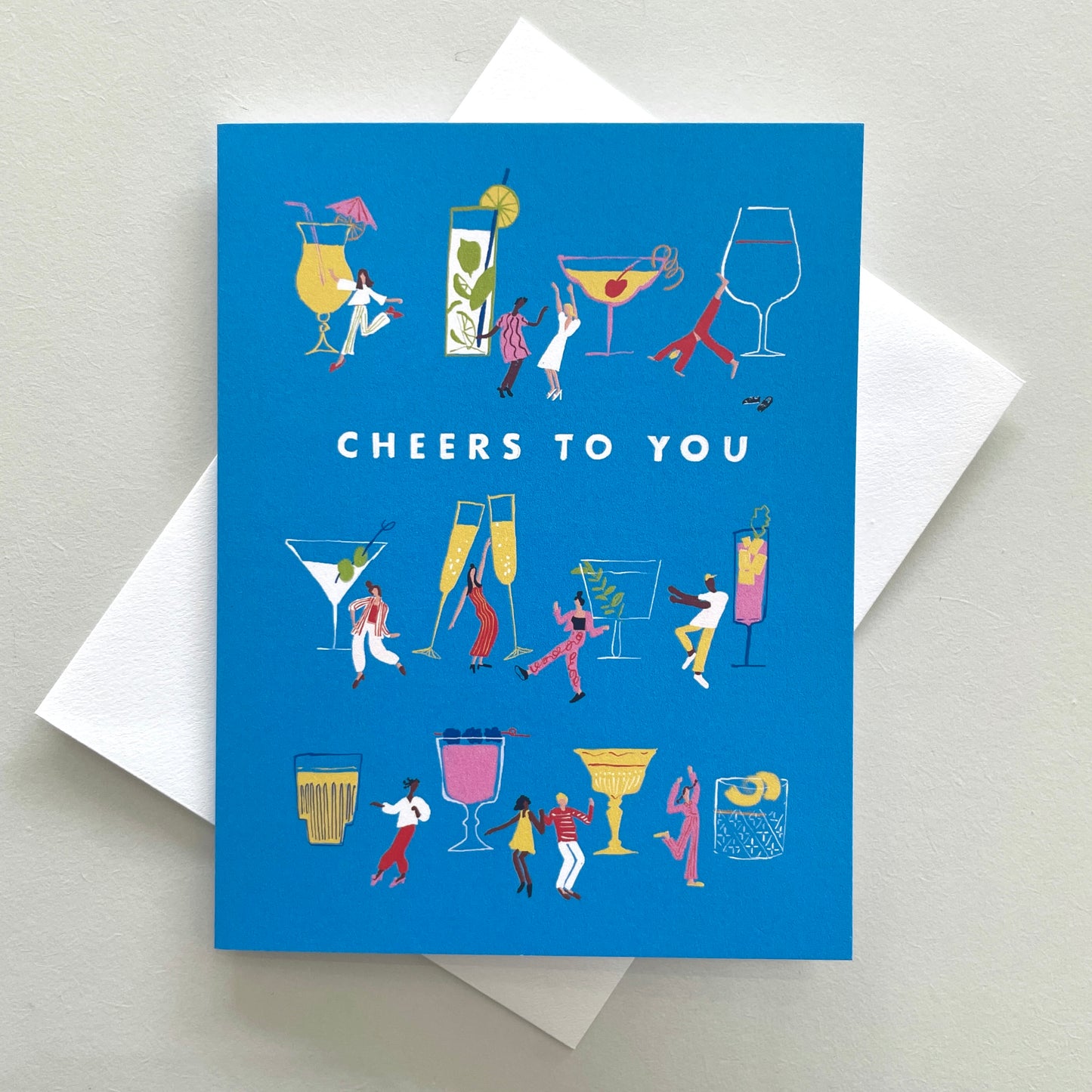 Cheers To You Cocktail Congrats Card