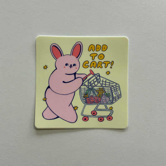Add To Cart Vinyl Sticker