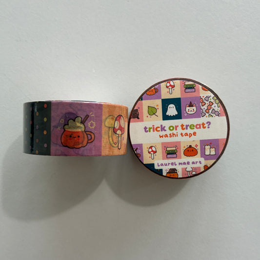 Halloween illustrations on washi tapr