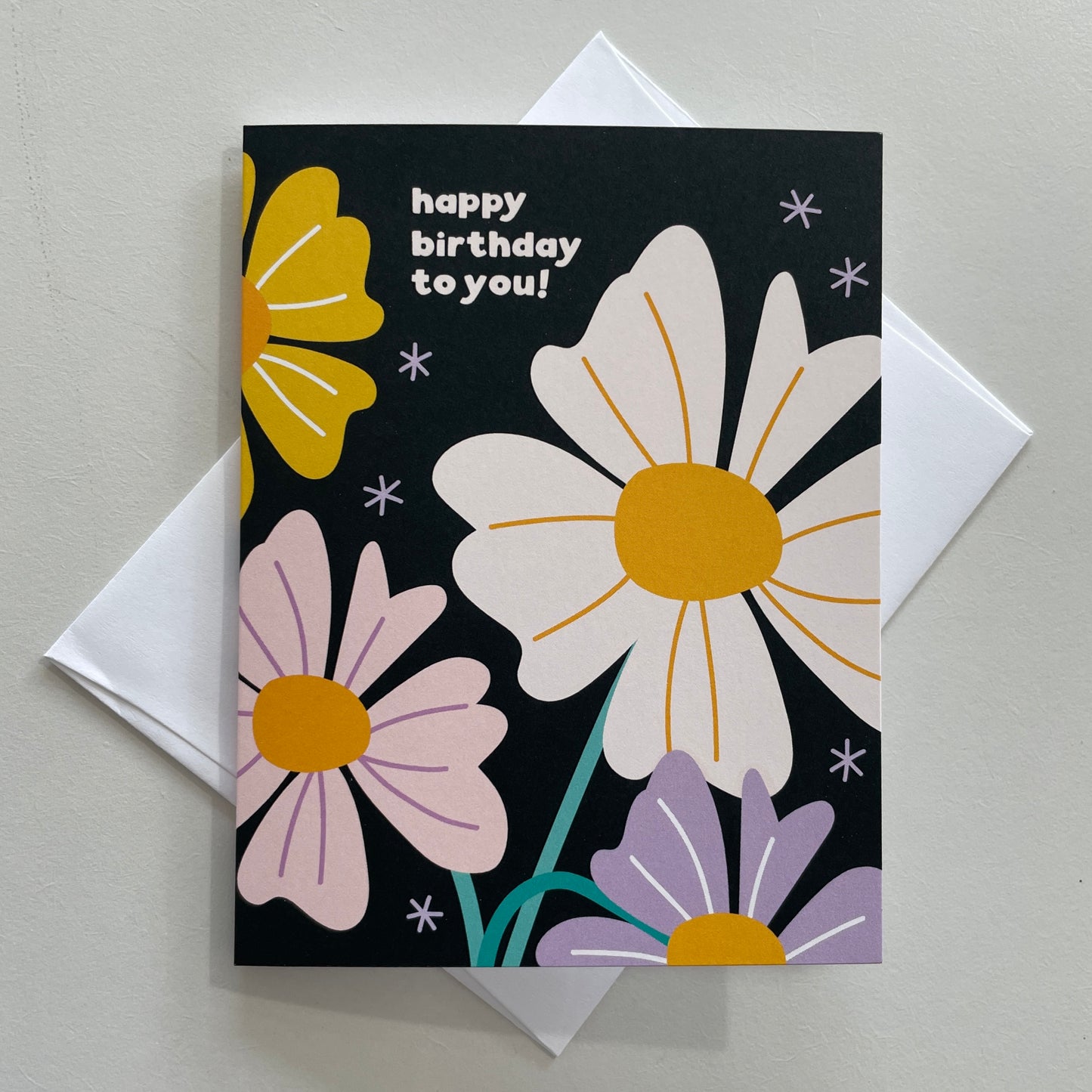 Nighttime Blooms Birthday Card