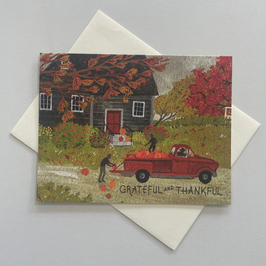 Grateful And Thankful Greeting Card