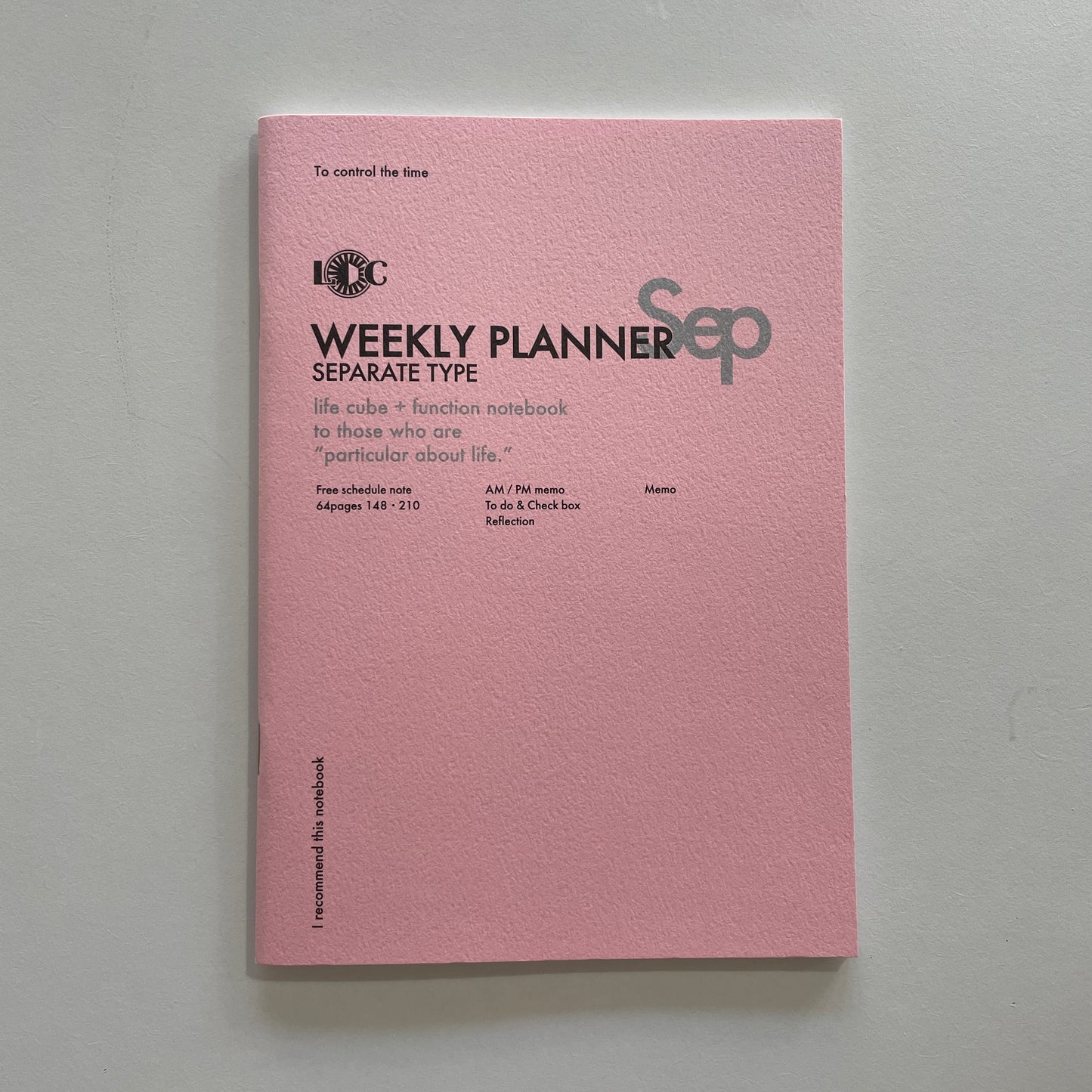 Luddite Weekly Planner Separate Type