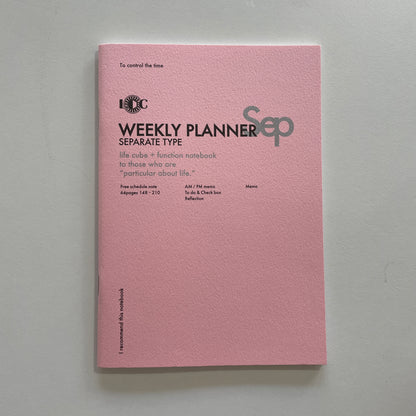 Luddite Weekly Planner Separate Type