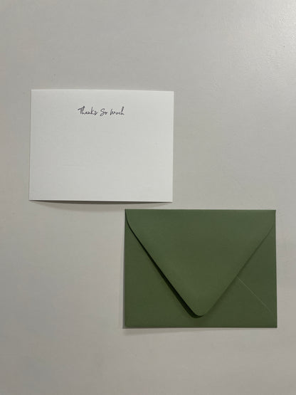 Thanks So Much | Flat Notecard Set