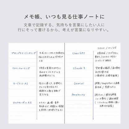 EDiT A6 Lightweight Notebook - 3 Layout (Grid, Ruled, Blank): 5 mm Grid