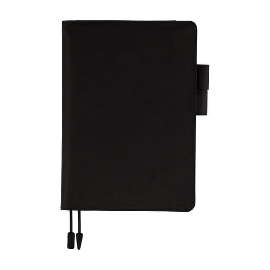 Hobonichi A5 Cover: Black x Clear Blue