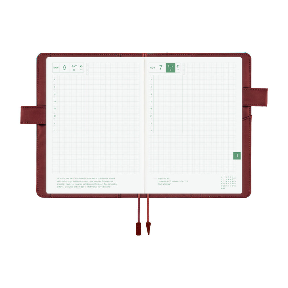 Hobonichi A5 Cover: Misty Cedar