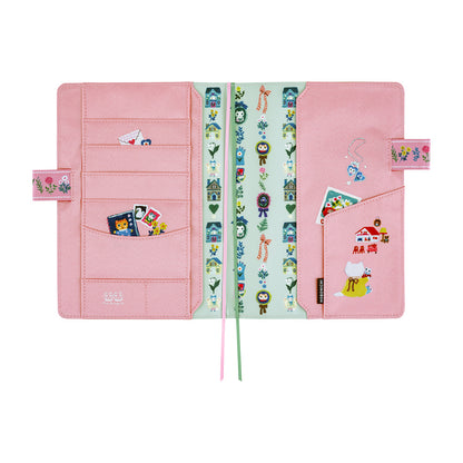 Hobonichi A5 Cover: Yumi Kitagishi: White Cat Village