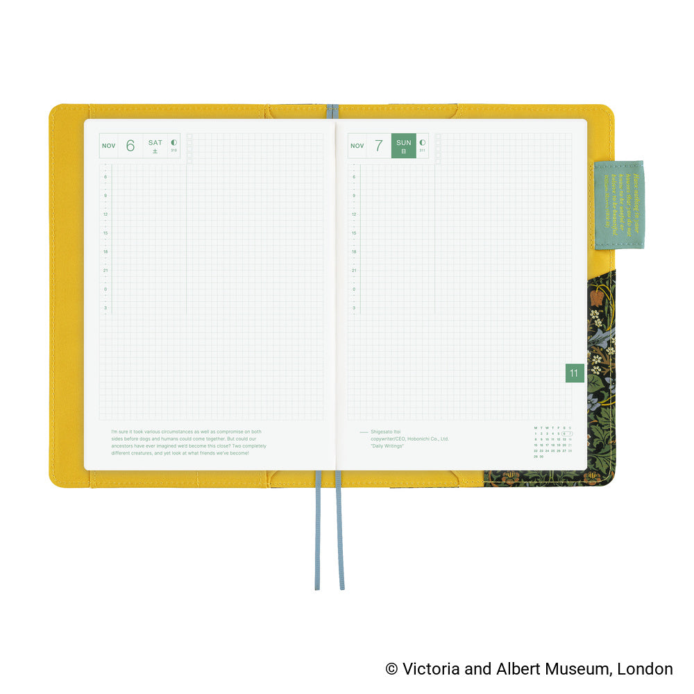 Hobonichi A5 Cover: V&A Series: Blackthorn