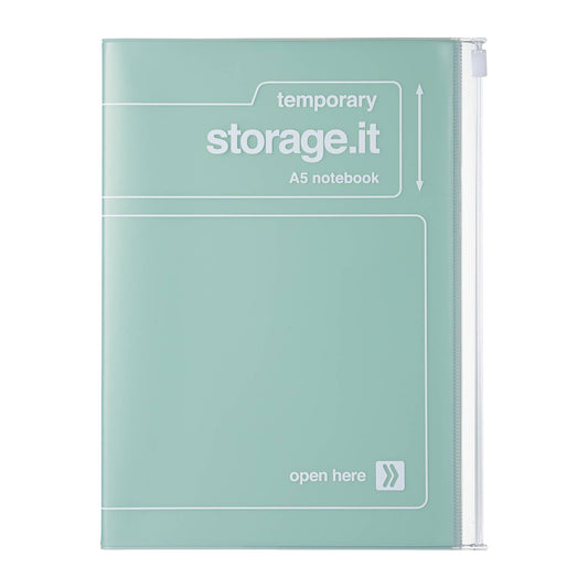 Eco-friendly refillable Notebook A5 / STORAGE.it: Mint
