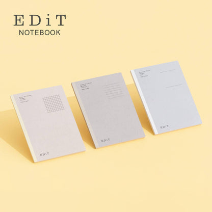 EDiT A6 Lightweight Notebook - 3 Layout (Grid, Ruled, Blank): 7 mm Ruled