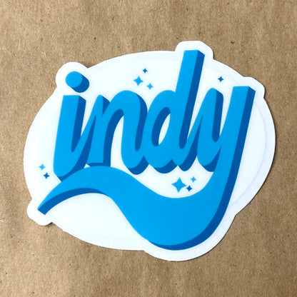 Retro Indy Sticker