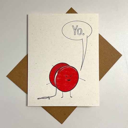 Yo Greeting Card