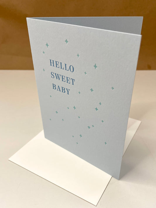 Hello Sweet Baby Greeting Card
