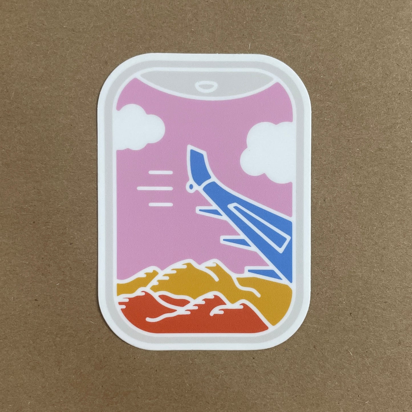 Airplane View Sticker