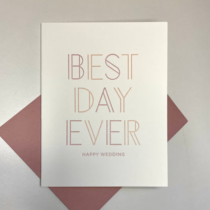 Best Day Ever Wedding Card