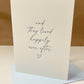 Happily Ever After Letterpress Wedding a Card