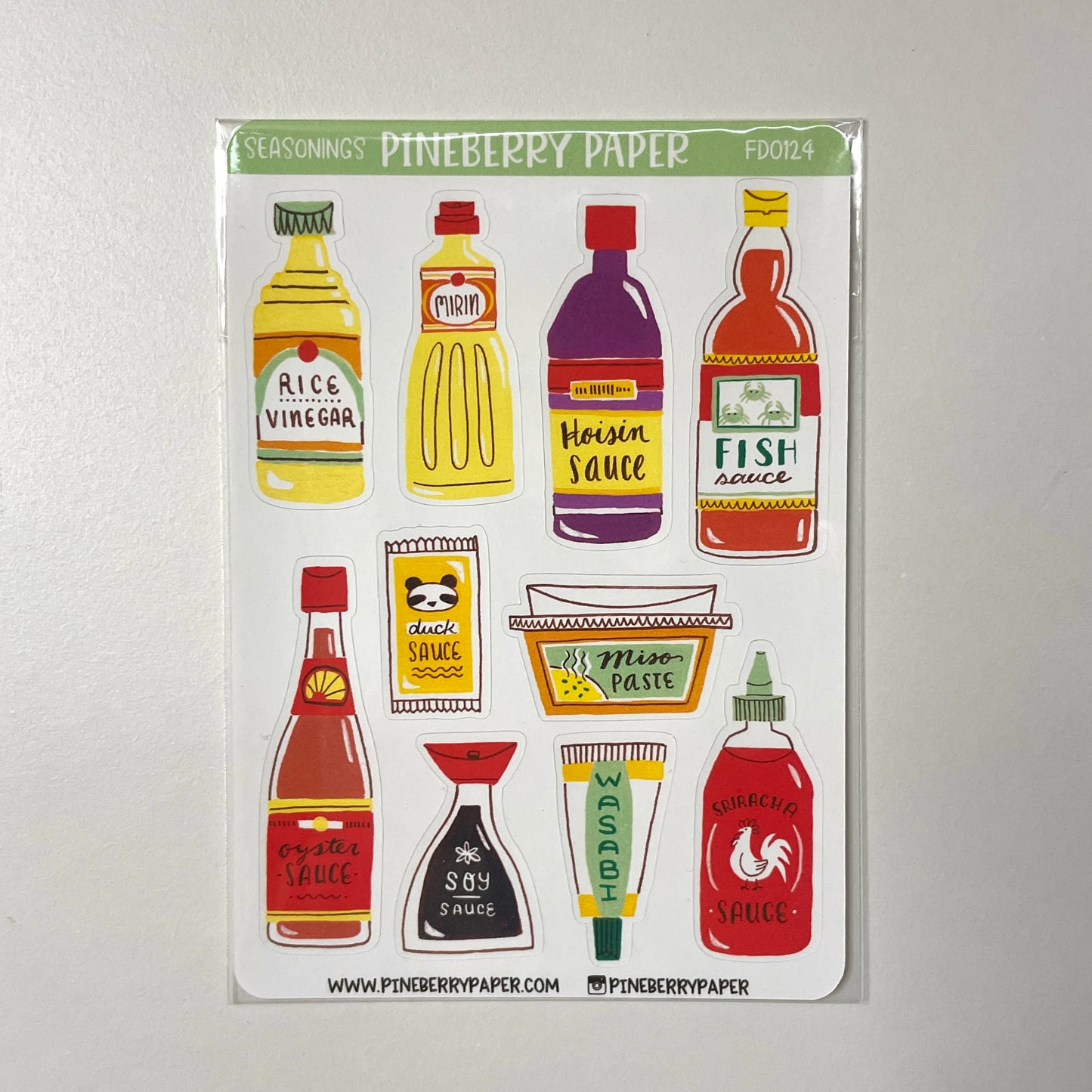 Sauces Sticker Sheet