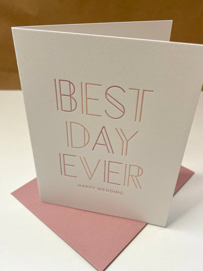 Best Day Ever Wedding Card