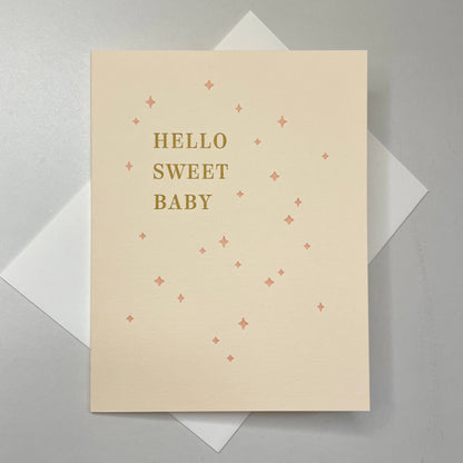 Hello Sweet Baby Greeting Card