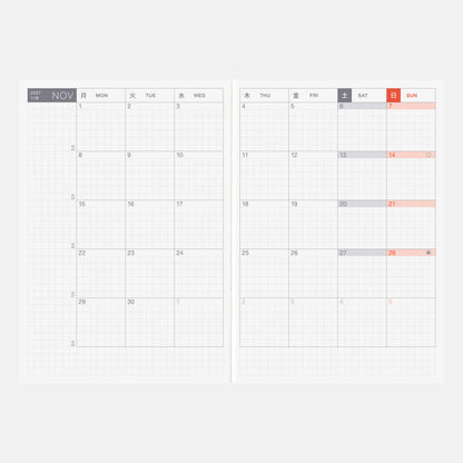 2027 Hobonichi Techo 2027 A6 Original