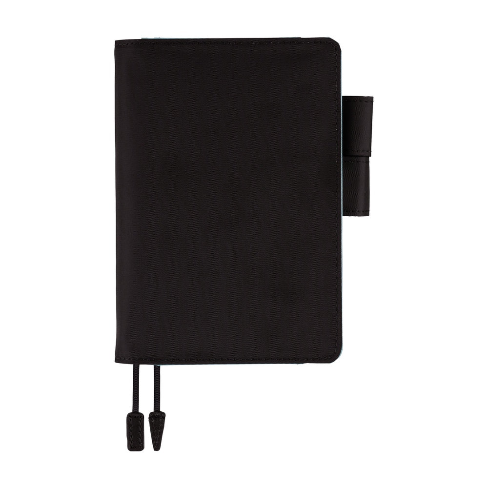 Hobonichi A6 Cover: Black x Clear Blue