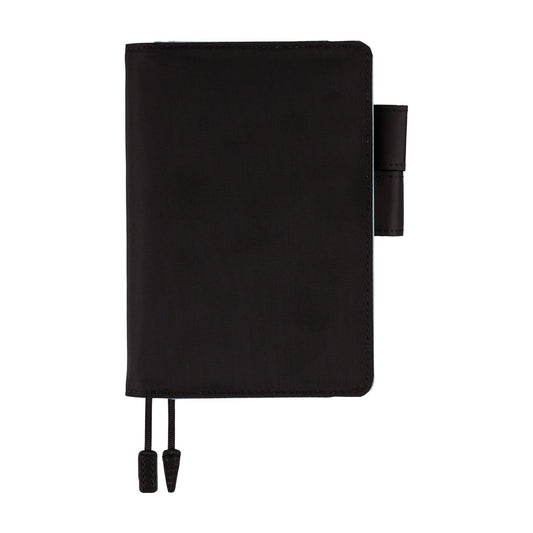 Hobonichi A6 Cover: Black x Clear Blue
