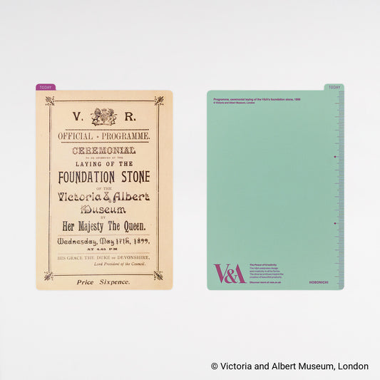 Hobonichi A6 Pencil Board: V&A Series: V&A's Foundation Stone Programme