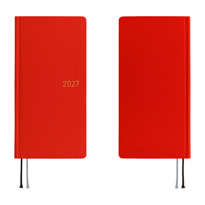 2027 Hobonichi Weeks: Poppy Red
