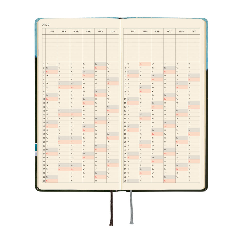 2027 Hobonichi Weeks: Hiroko Kubota: Meteor Shower in the Light Blue Forest
