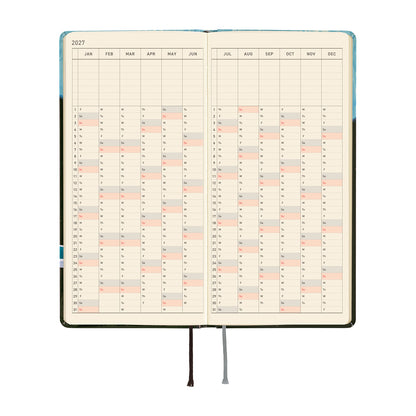 2027 Hobonichi Weeks: Hiroko Kubota: Meteor Shower in the Light Blue Forest