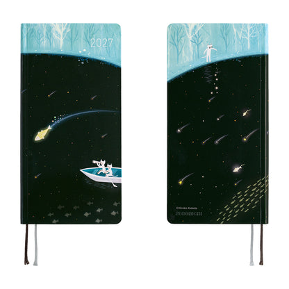 2027 Hobonichi Weeks: Hiroko Kubota: Meteor Shower in the Light Blue Forest