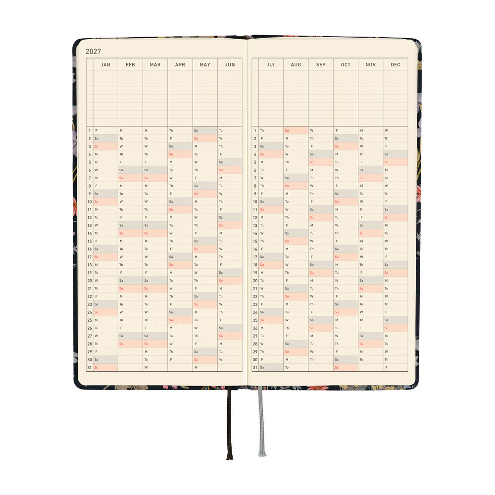 2027 Hobonichi Weeks: Liberty Fabrics Floral Remedy