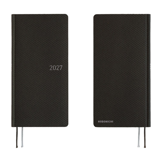 2027 Hobonichi Weeks: Paper Series Black Argyle