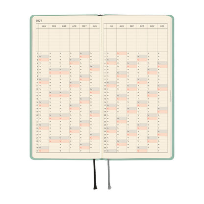2027 Hobonichi Weeks: Paper Series Frosty Jade