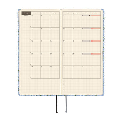 2027 Hobonichi Weeks: Shirt Fabric Graph Plaid
